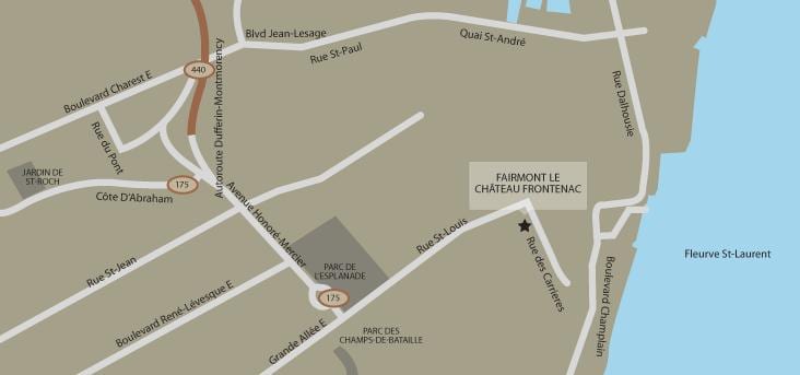 Carte de château frontenac