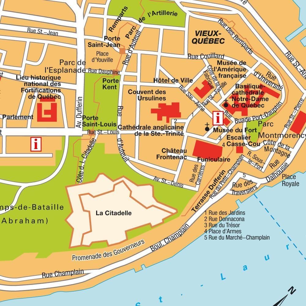 Carte de la Ville de Québec, Québec