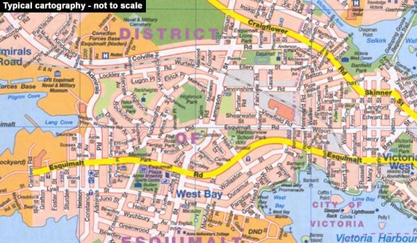 carte de rue de la Ville de Québec