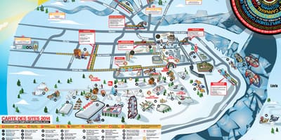 Carte du carnaval de Québec