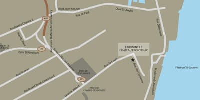 Carte de château frontenac