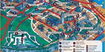 Québec attractions de la carte