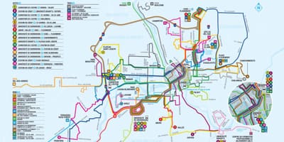 La Ville de québec lignes de bus de la carte