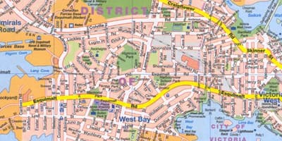 Carte de rue de la Ville de Québec